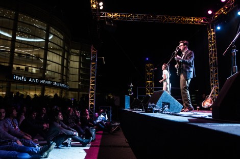 Nick Waterhouse live on the Arts Plaza for Off Center Festival's "Party On The Plaza" (POP) at the Segerstrom Center in Costa Mesa, CA. 1/24/2015. Photo Credit: Leslie Kalohi, LA Record.